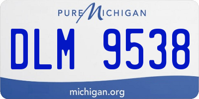 MI license plate DLM9538