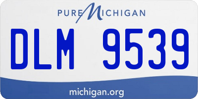 MI license plate DLM9539