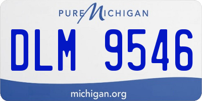 MI license plate DLM9546