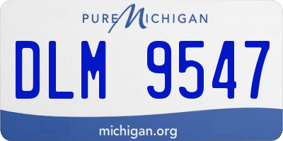 MI license plate DLM9547