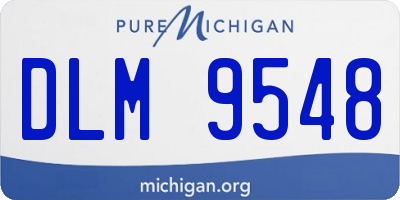 MI license plate DLM9548