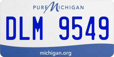 MI license plate DLM9549