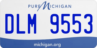 MI license plate DLM9553
