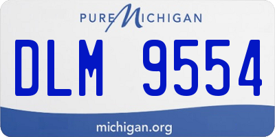 MI license plate DLM9554