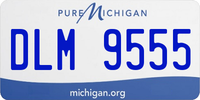 MI license plate DLM9555