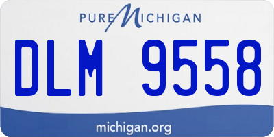 MI license plate DLM9558