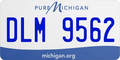 MI license plate DLM9562