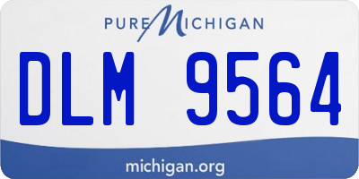 MI license plate DLM9564