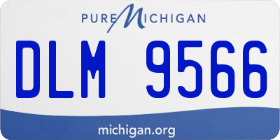 MI license plate DLM9566