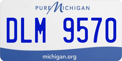 MI license plate DLM9570