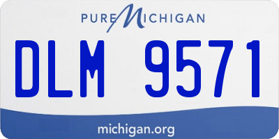 MI license plate DLM9571