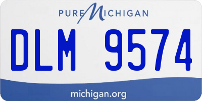 MI license plate DLM9574