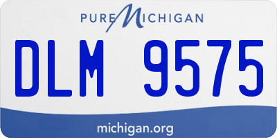 MI license plate DLM9575