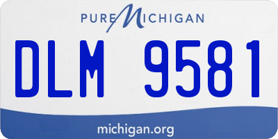 MI license plate DLM9581