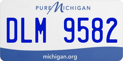 MI license plate DLM9582