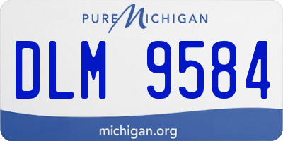 MI license plate DLM9584