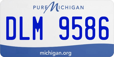 MI license plate DLM9586
