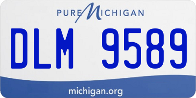 MI license plate DLM9589