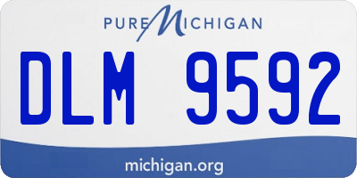 MI license plate DLM9592