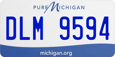 MI license plate DLM9594