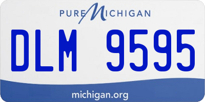 MI license plate DLM9595