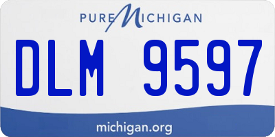 MI license plate DLM9597