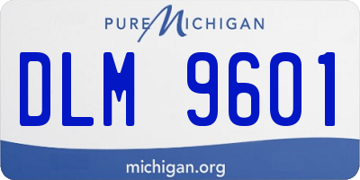 MI license plate DLM9601