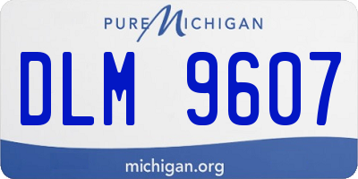 MI license plate DLM9607