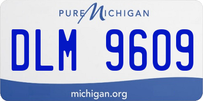 MI license plate DLM9609