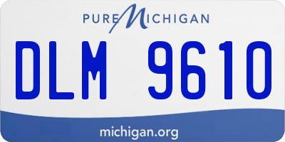 MI license plate DLM9610