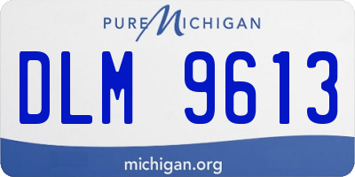 MI license plate DLM9613
