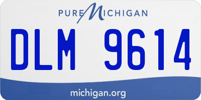 MI license plate DLM9614