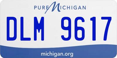 MI license plate DLM9617