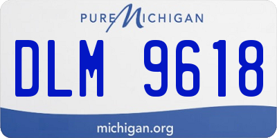 MI license plate DLM9618