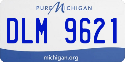 MI license plate DLM9621