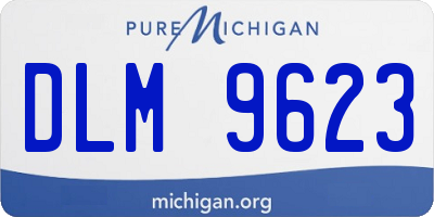 MI license plate DLM9623