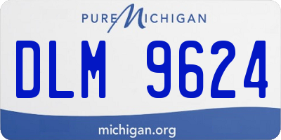 MI license plate DLM9624