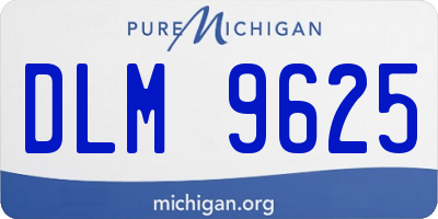 MI license plate DLM9625