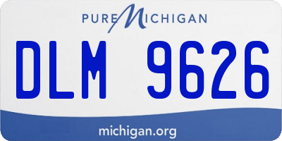 MI license plate DLM9626