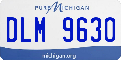 MI license plate DLM9630