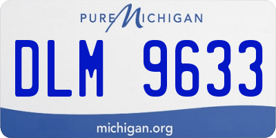 MI license plate DLM9633