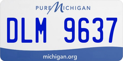 MI license plate DLM9637