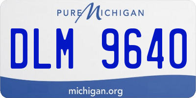 MI license plate DLM9640