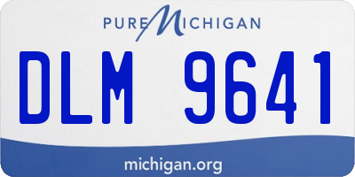 MI license plate DLM9641