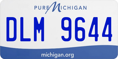 MI license plate DLM9644