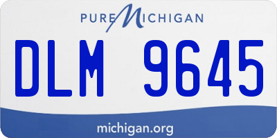 MI license plate DLM9645