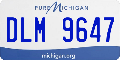 MI license plate DLM9647