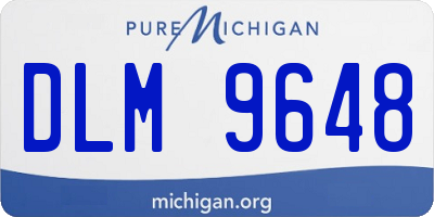 MI license plate DLM9648