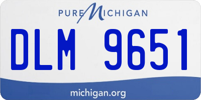 MI license plate DLM9651
