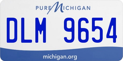 MI license plate DLM9654
